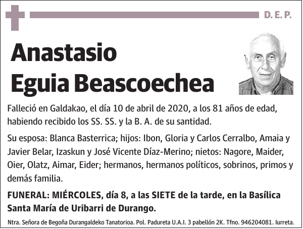 Anastasio Eguia Beascoechea