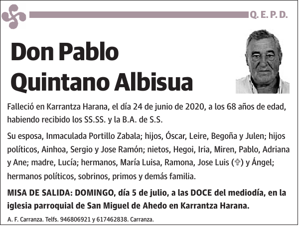 Pablo Quintano Albisua