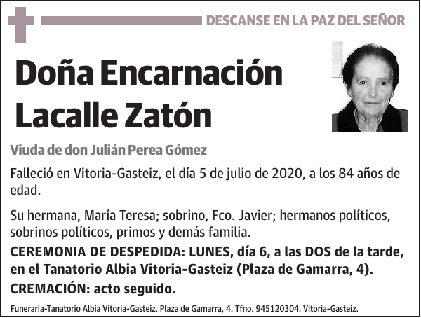 Encarnación Lacalle Zatón