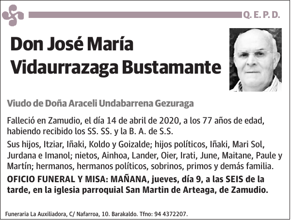 José María Vidaurrazaga Bustamante