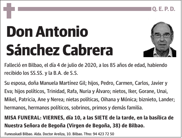 Antonio Sánchez Cabrera