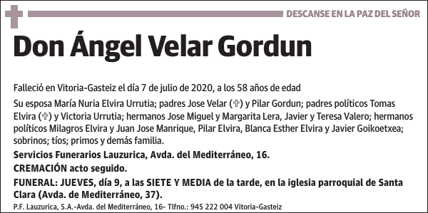 Ángel Velar Gordun