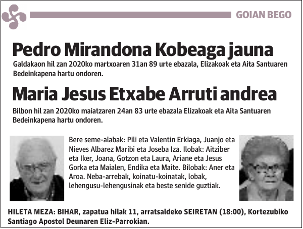 Pedro Mirandona Kobeaga