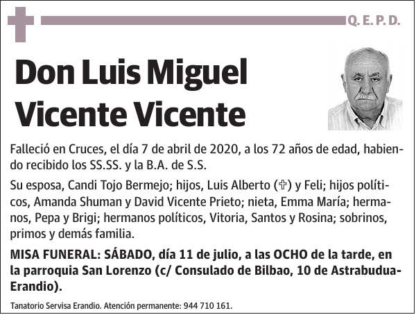 Luis Miguel Vicente Vicente