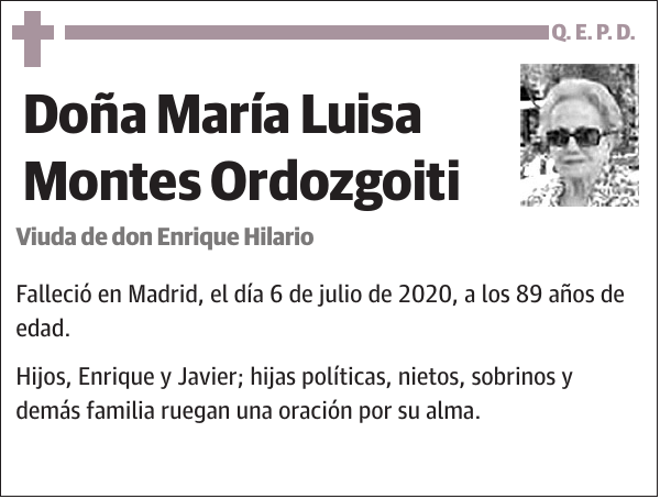 María Luisa Montes Ordozgoiti