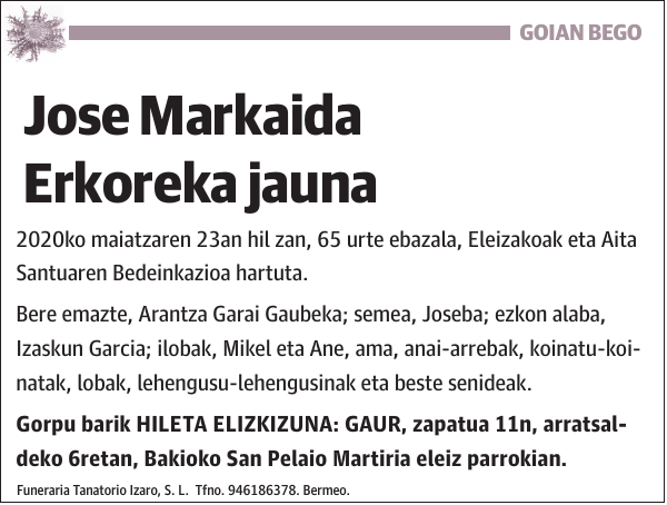 Jose Markaida Erkoreka