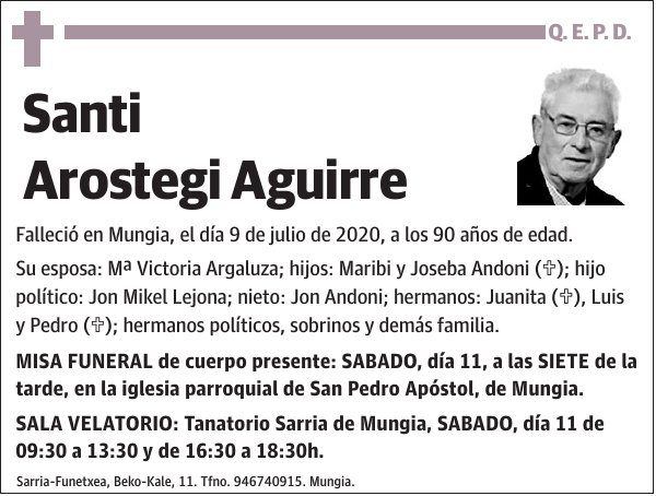 Santi Arostegi Aguirre