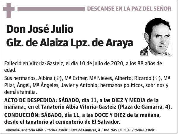 José Julio Glz. de Alaiza Lpz. de Araya