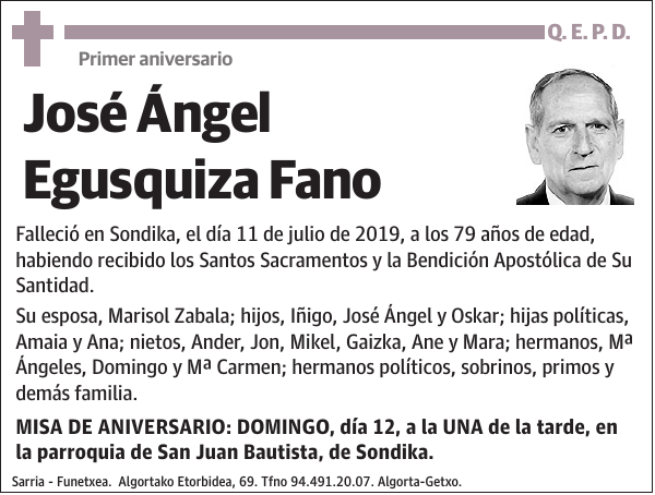 José Ángel Egusquiza Fano