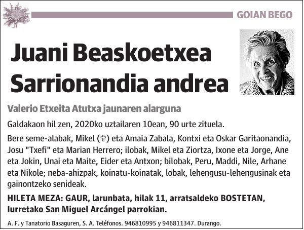 Juani Beaskoetxea Sarrionandia