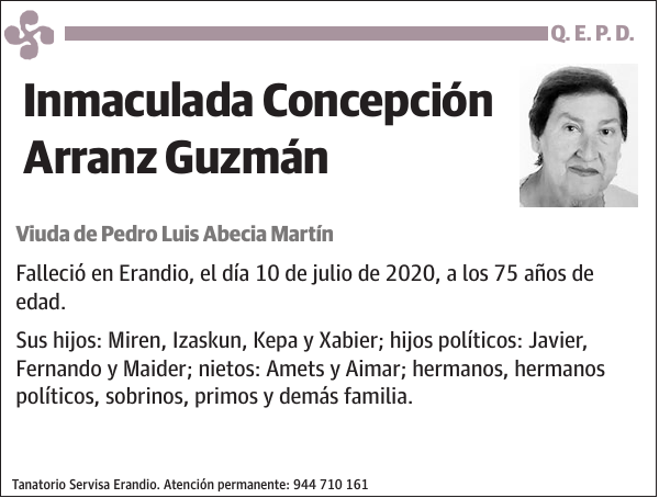 Inmaculada Concepción Arranz Guzmán