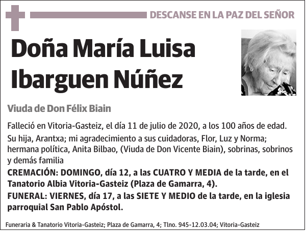 María Luisa Ibarguen Núñez