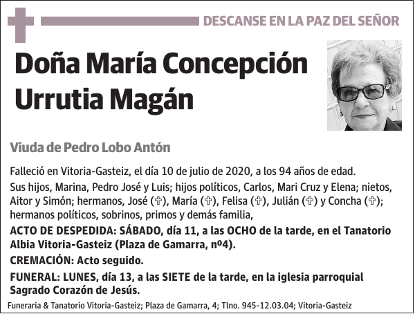 María Concepción Urrutia Magán