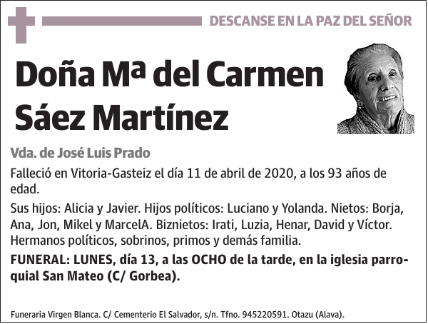 Mª del Carmen Sáez Martínez