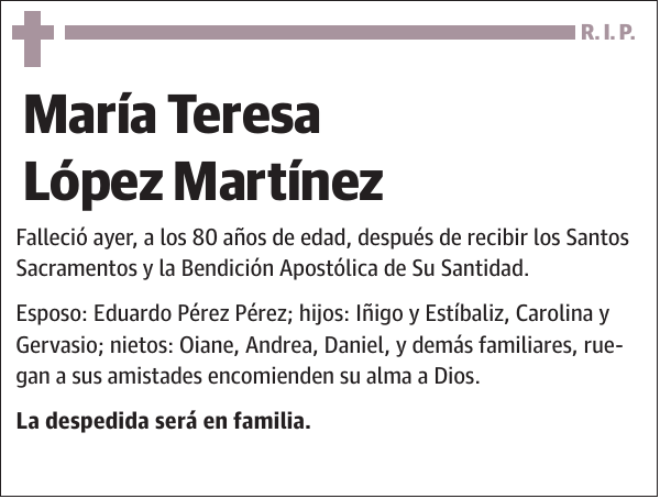 María Teresa López Martínez