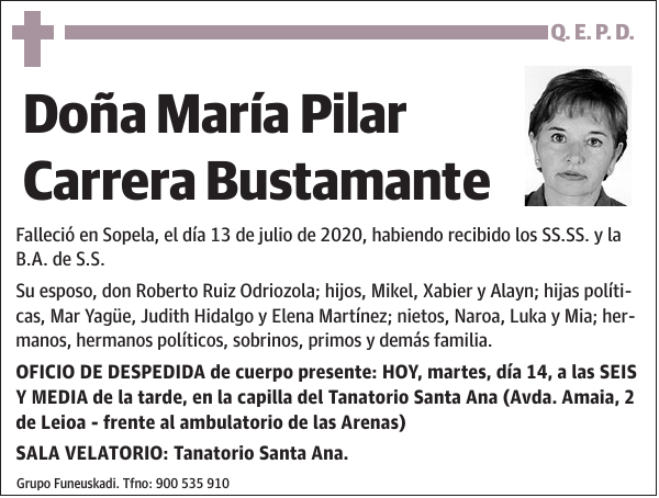 María Pilar Carrera Bustamante