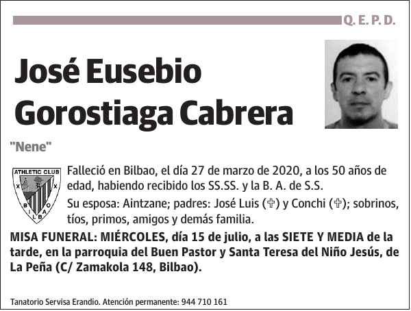 José Eusebio Gorostiaga Cabrera