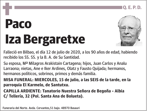 Paco Iza Bergaretxe