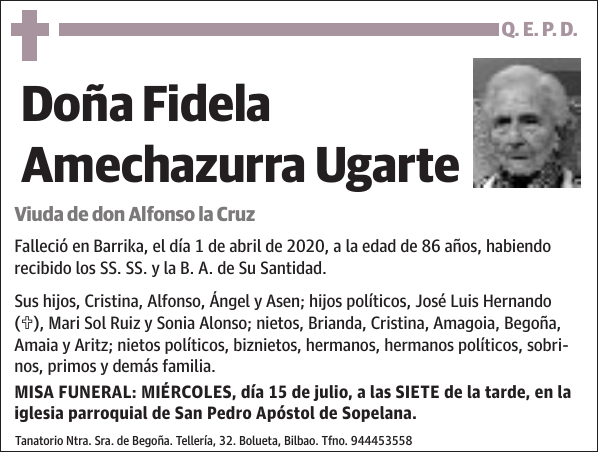 Fidela Amechazurra Ugarte