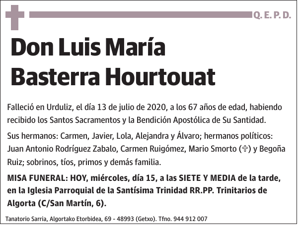 Luis María Basterra Hourtouat