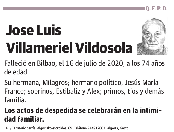 Jose Luis Villameriel Vildosola