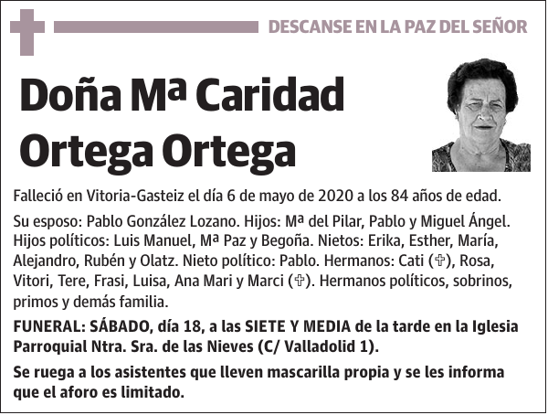 Mª Caridad Ortega Ortega