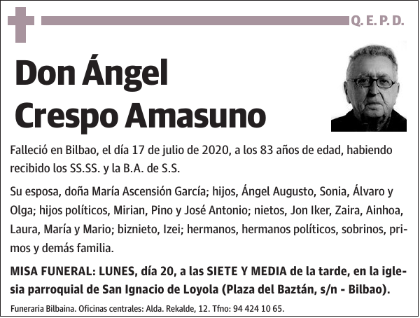 Ángel Crespo Amasuno