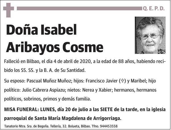 Isabel Aribayos Cosme