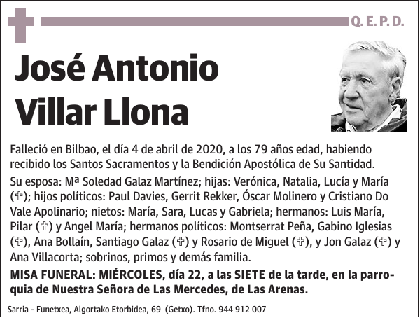 José Antonio Villar Llona