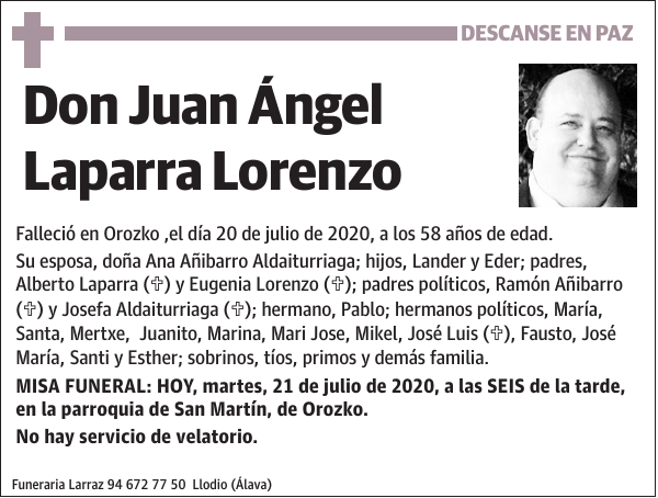 Juan Ángel Laparra Lorenzo