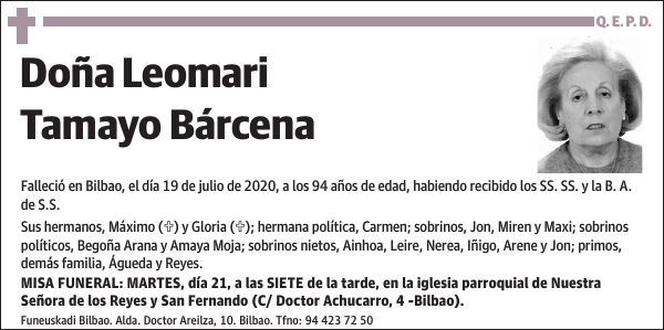 Leomari Tamayo Bárcena