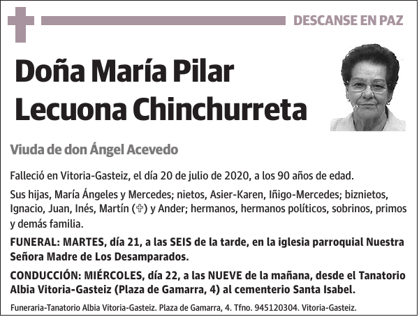 María Pilar Lecuona Chinchurreta