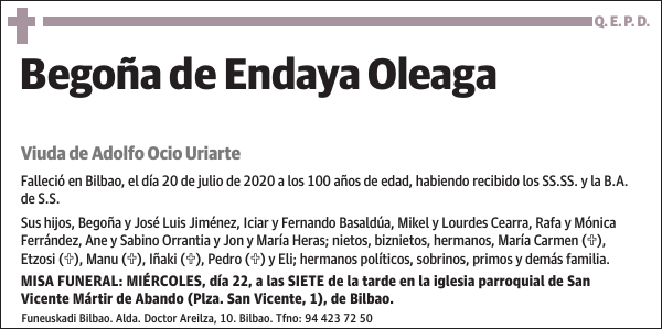 Begoña de Endaya Oleaga