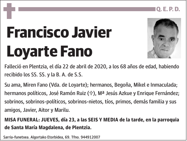 Francisco Javier Loyarte Fano