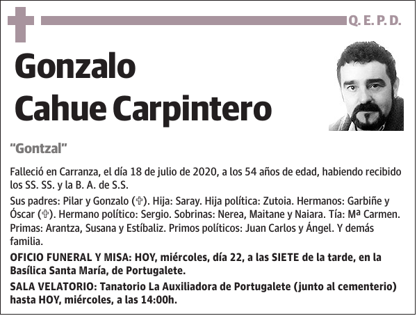 Gonzalo Cahue Carpintero