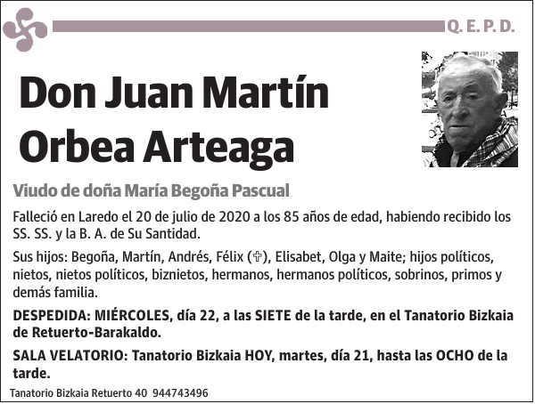 Juan Martín Orbea Arteaga