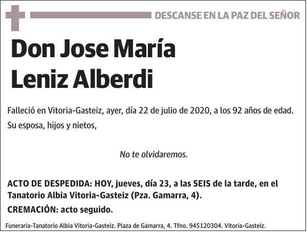 Jose María Leniz Alberdi