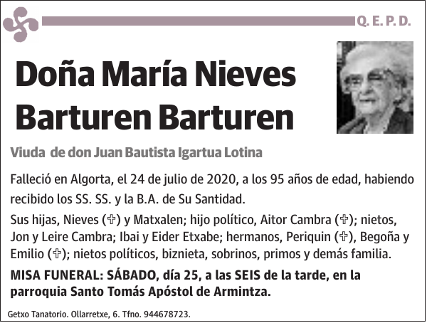 María Nieves Barturen Barturen