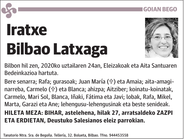 Iratxe Bilbao Latxaga Bilbon