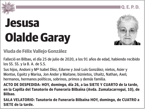 Jesusa Olalde Garay