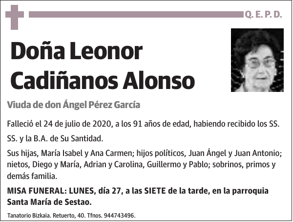 Leonor Cadiñanos Alonso