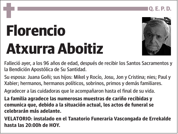 Florencio Atxurra Aboitiz