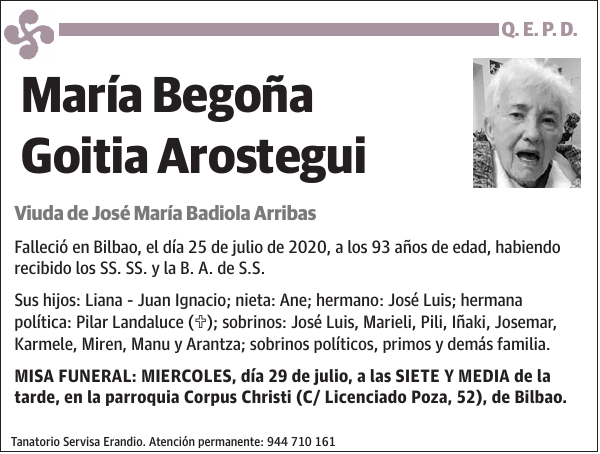 María Begoña Goitia Arostegui