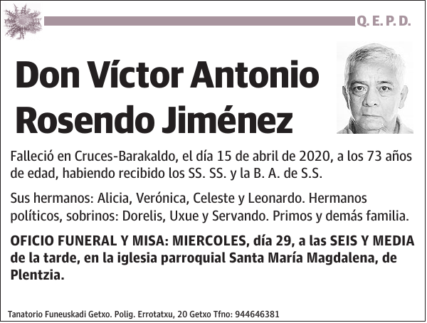 Víctor Antonio Rosendo Jiménez