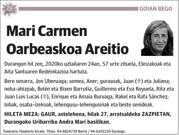 Mari Carmen Oarbeaskoa Areitio