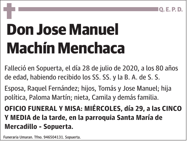 Jose Manuel Machín Menchaca