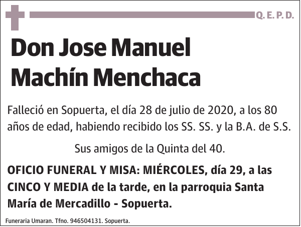 Jose Manuel Machín Menchaca