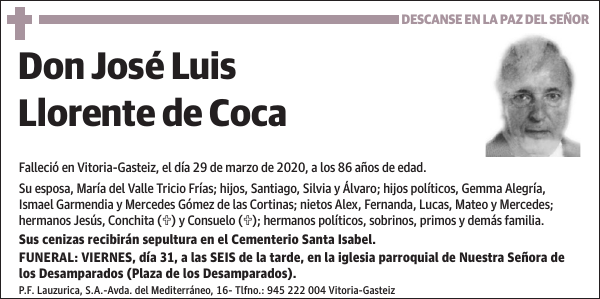 José Luis Llorente de Coca