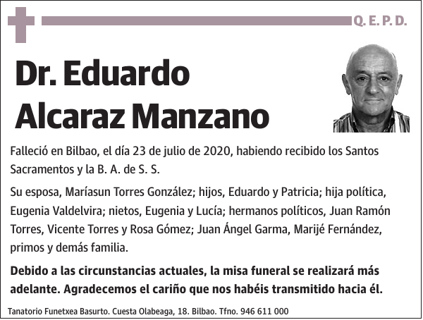 Dr. Eduardo Alcaraz Manzano