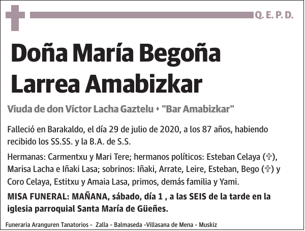 María Begoña Larrea Amabizkar